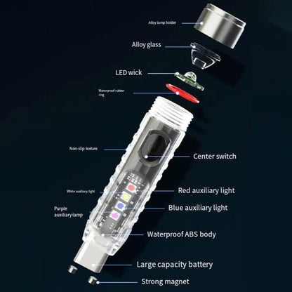 ✨ Rechargeable Mini Tactical Keychain Flashlight🔥