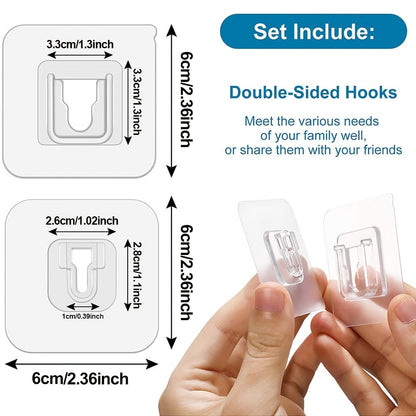 Double-sided adhesive wall hook-20 sets