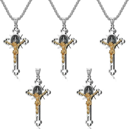 🔥Last 4 hours Sale: Save $30 -✨ST.Benedict Protection Cross Power Pendant Necklace