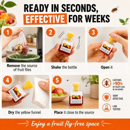 🏆🔥Fruit Fly Traps- safe for children and pets