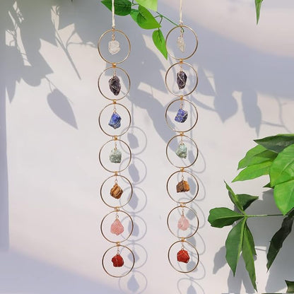 🔥LAST DAY SALE 49% OFF - Raw Crystal 7 Chakra Gemstone Wall Decor