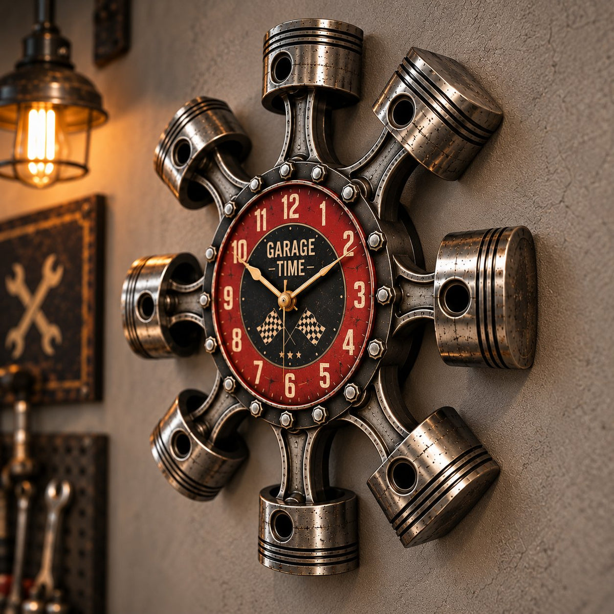 Piston Garage Wall Clock(Piston Garage Wall Clock