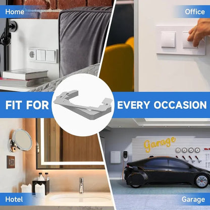 Wall Plate Spacer,Spacers for Electrical Outlets, Metal Flush Fit Device Leveling Plates for Electrical Outlet Repair, Fix Loose Outlets and Electrical Boxes