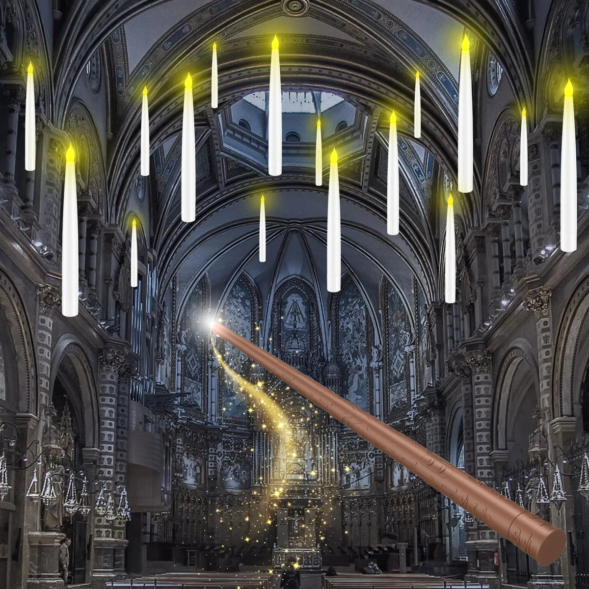 🪄55% OFF TODAY🕯️ Magic Wand Flameless Candles🎄Wave the Wand. Light the Magic.