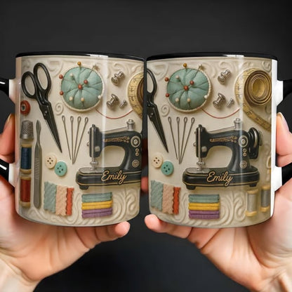 Sewing Theme Mug - Perfect Gift For Creative Souls With Sewing