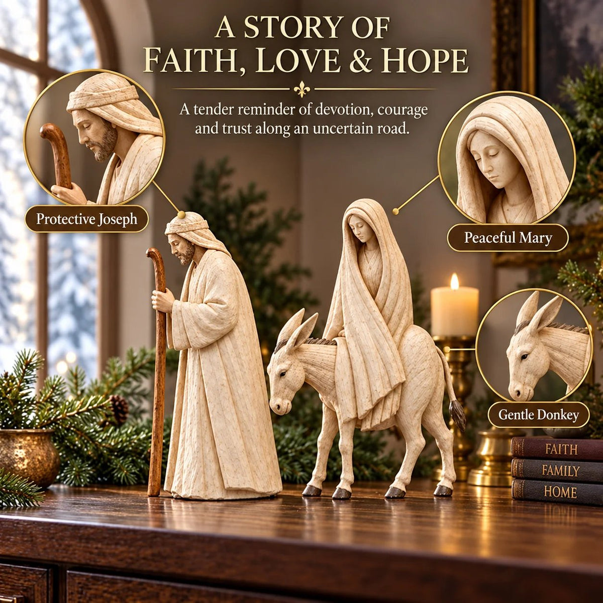 🔥Last Day 49% OFF - ✝️Journey to Bethlehem Nativity Figurine Set