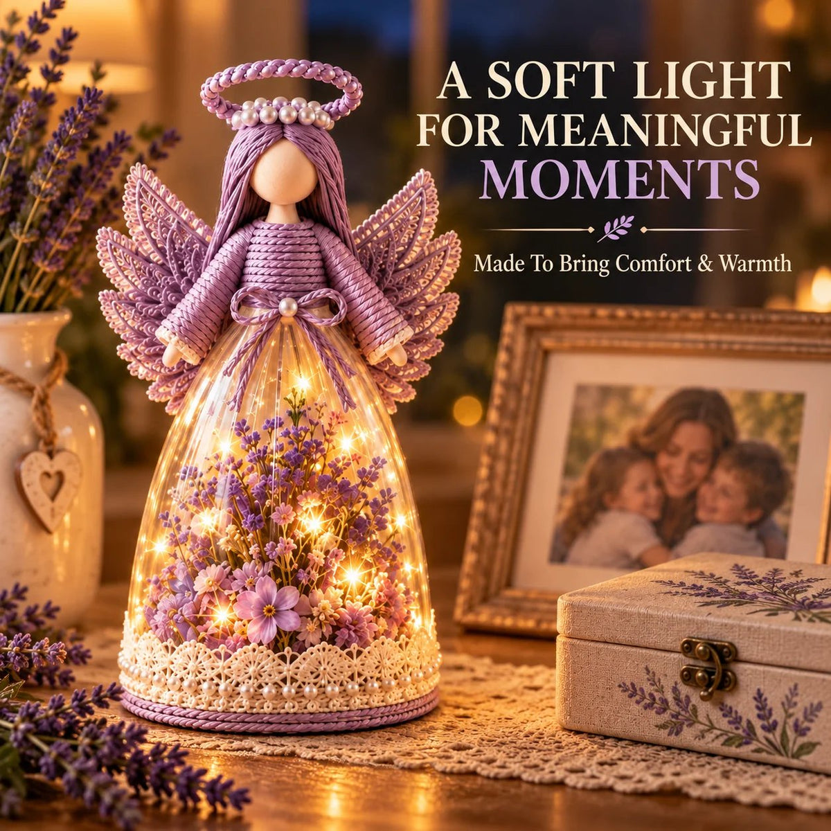 🎁Lighted Floral Angel Figurine