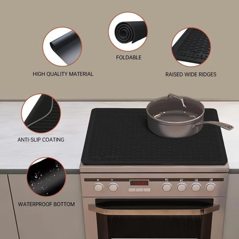 🎁2026 New Year Hot Sale: HALF PRICE -Heat-Resistant Silicone Stove Cover Mat & Utensils