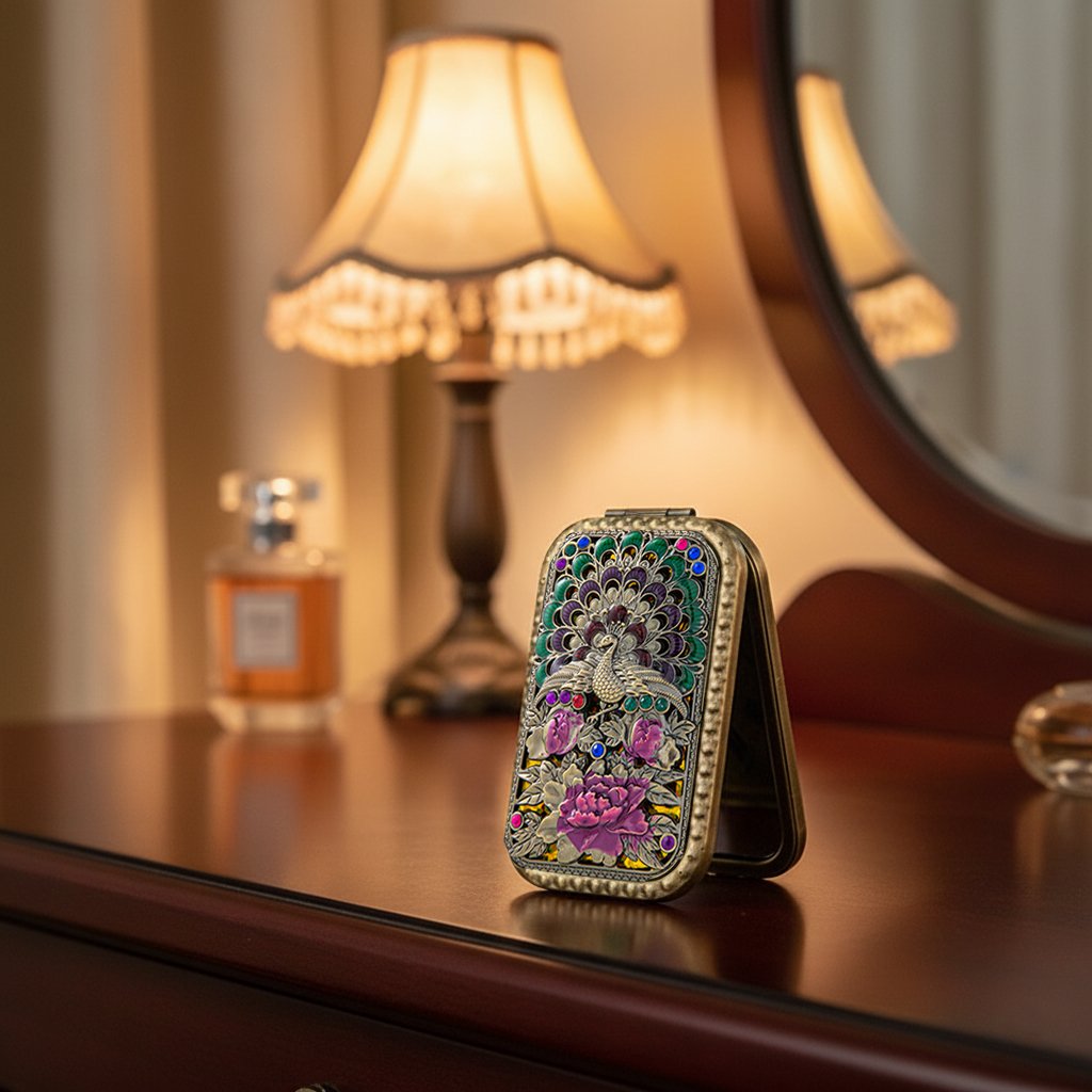 🔥Last Day 49% OFF - ✨Vintage Charm Compact Mirror