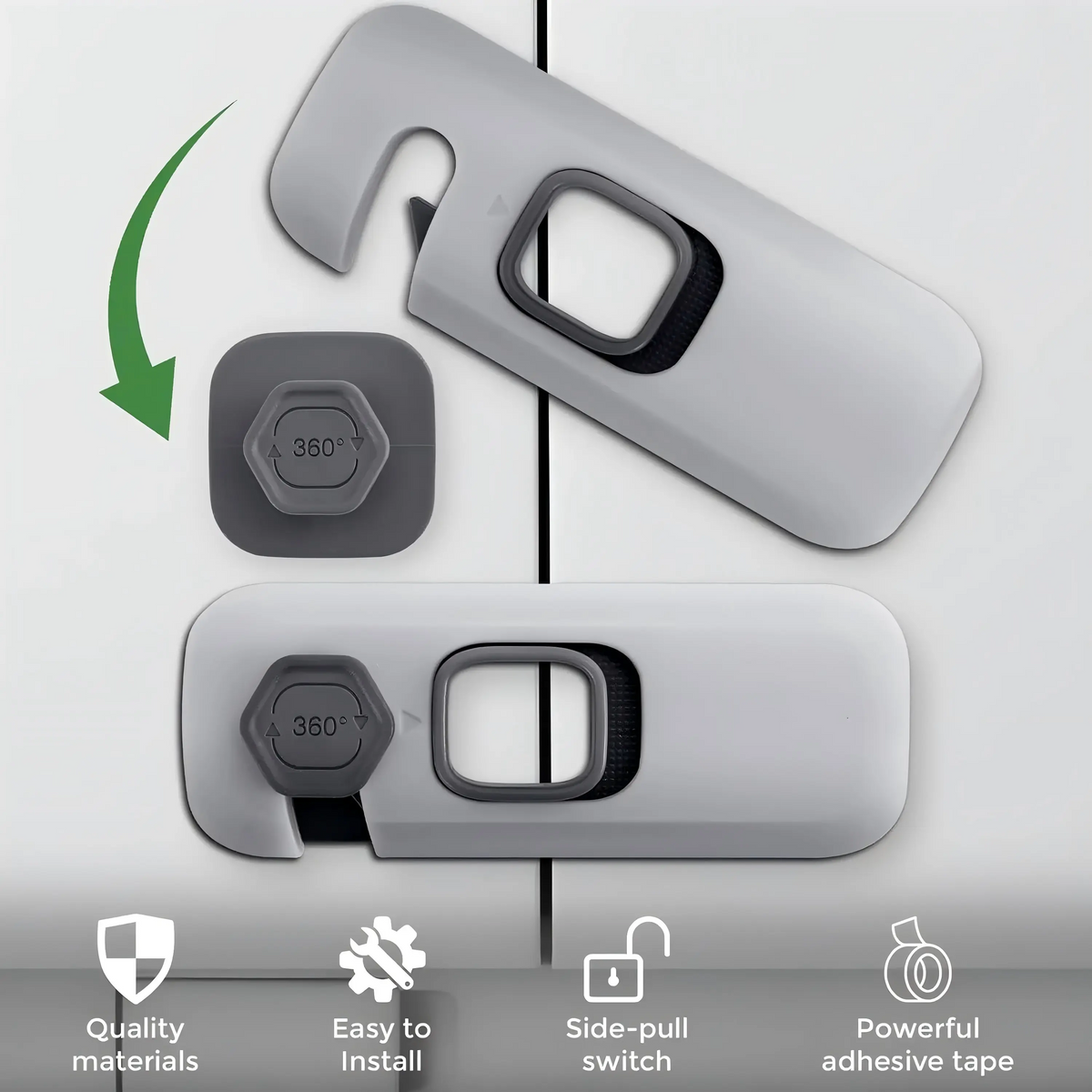 🔒 5-Pack Child Proof Refrigerator & Cabinet Locks
