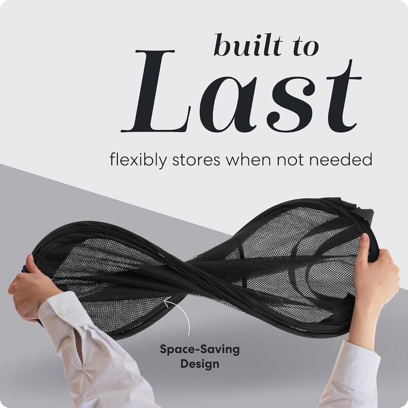 🔥🧺Foldable Pop‑Up Mesh Laundry Basket｜Large Capacity & Space‑Saving
