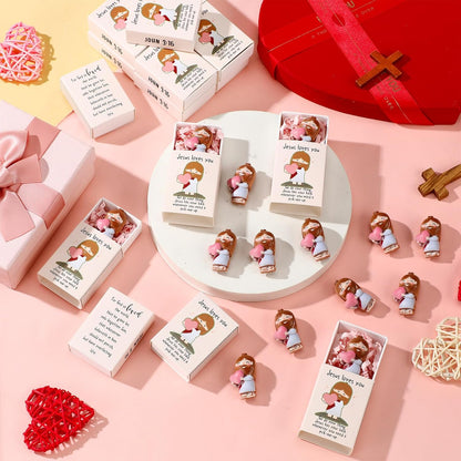 💝Valentine's Day Pre-Sale Save 50%✝️6 PCS Mini Jesus Loves You Figurines Gifts✨