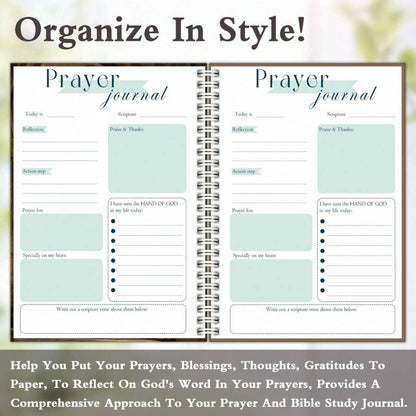Prayer Journal For Men And Women: An Inspirational Christian Bible Journal, Prayer Notebook & Devotional (Spiral-Bound Hardcover)
