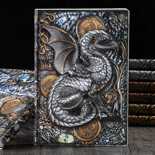 🔥Last 4 hours Sale: Save 49% -💥Limited Edition Flying Dragon Embossed Notepad(❤️HARD COVER)
