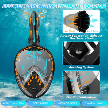 🔥Last Day 49% OFF - 🤿Ultimate Full-Face Snorke (Fog-Free Vision 180° Panoramic View )