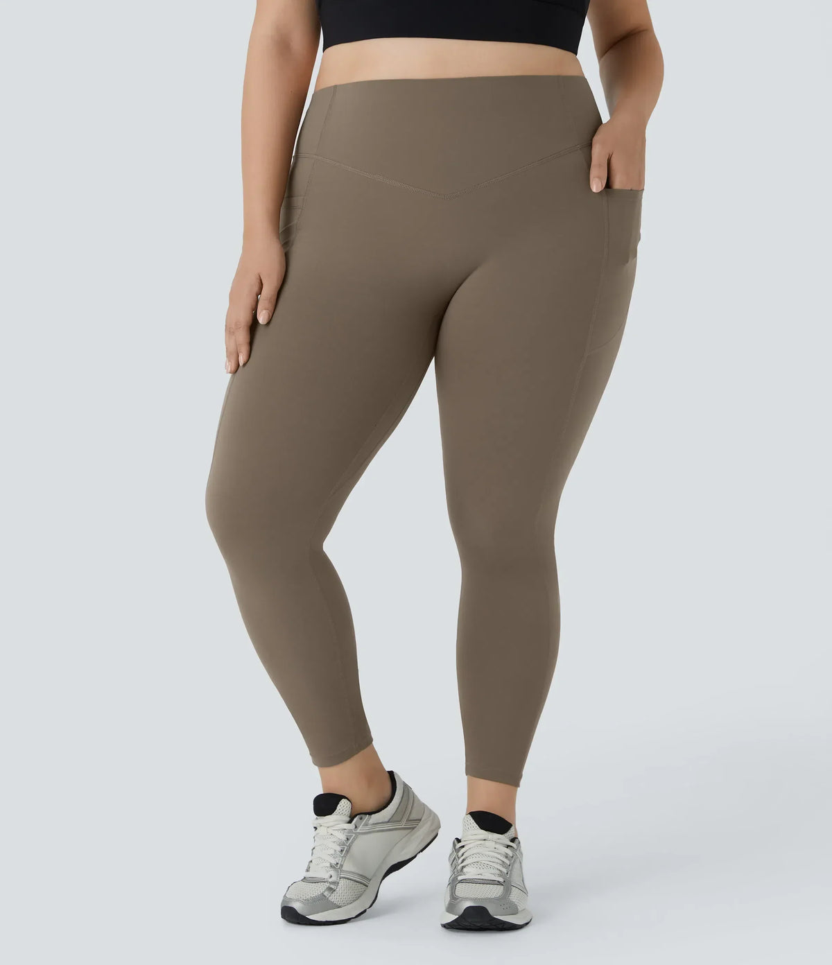 High Waisted Tummy Control Shaping Training Leggings Plus size