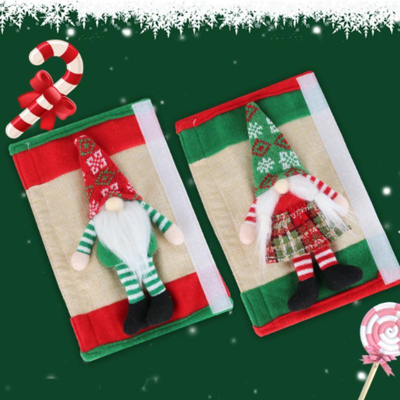 🎅Early Christmas 50%OFF🎅2 set Christmas Gnome Design Fridge Door Handle Cover