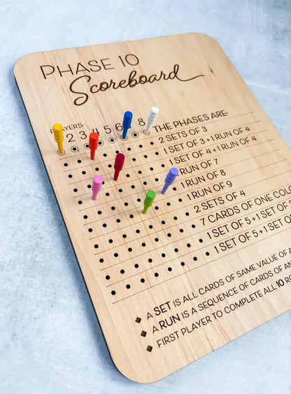 🔥Last Day 49% OFF🔥Phase 10 Score Board