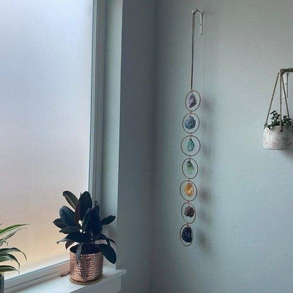 🔥LAST DAY SALE 49% OFF - Raw Crystal 7 Chakra Gemstone Wall Decor