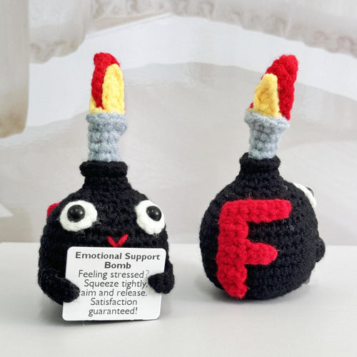💥Last Day One Dollar Sale💣Handmade Crochet F-Bomb With Base