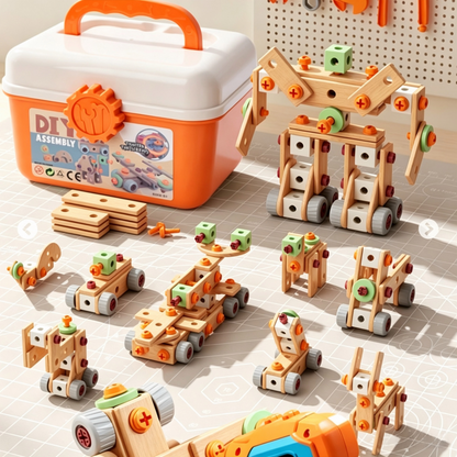 Kids' Electric Drill Screw Building Set