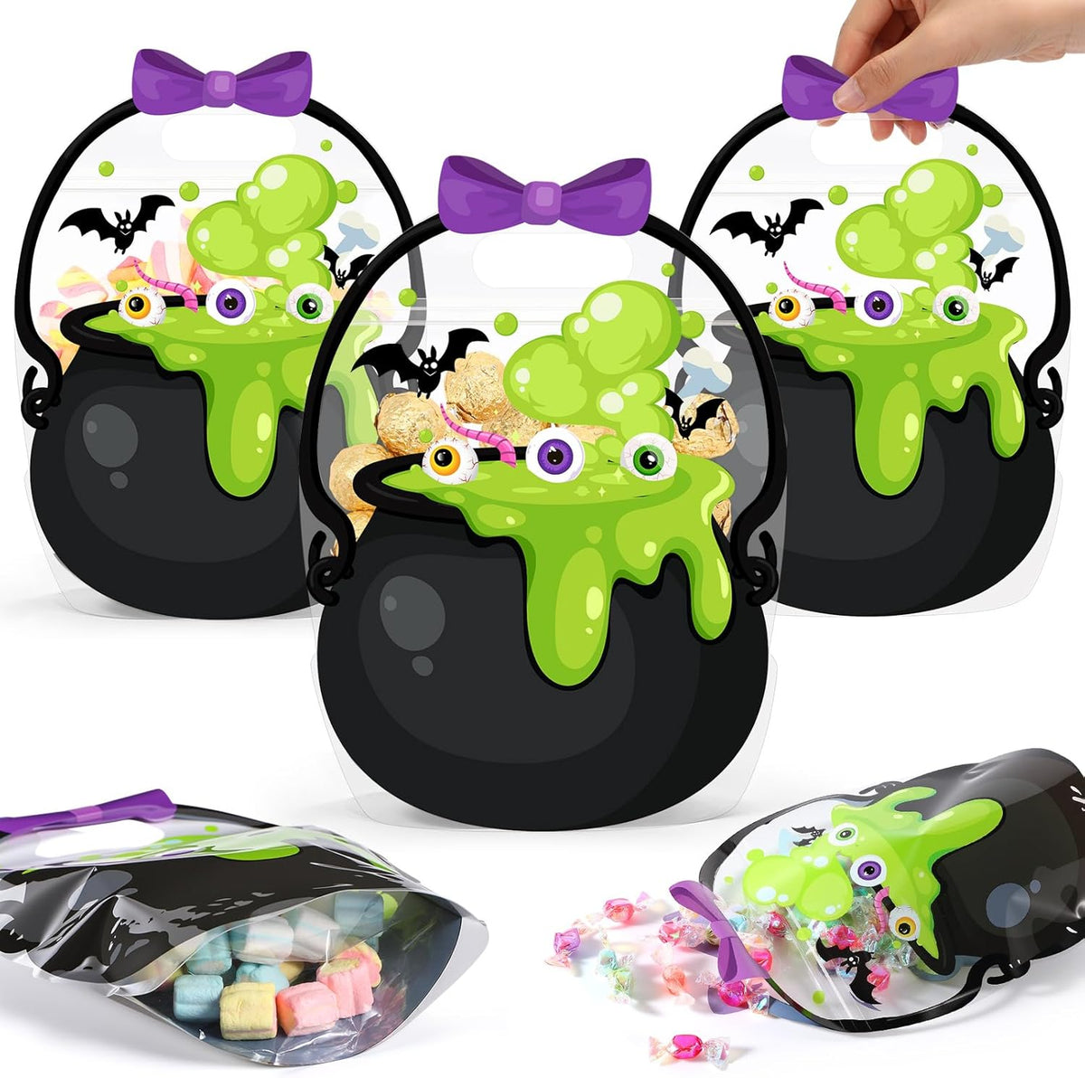 🏆Flash Sale⚡50K+ SOLD! 🎃🍬Original Zipper Halloween Favor Bags