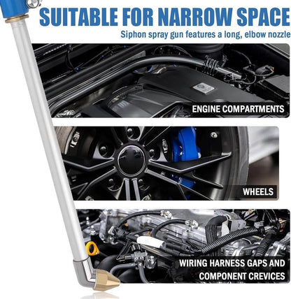 🛠️💧High-Pressure Pneumatic Air Blow Gun with Extended Nozzle for Engine & Mechanical Deep Cleaning