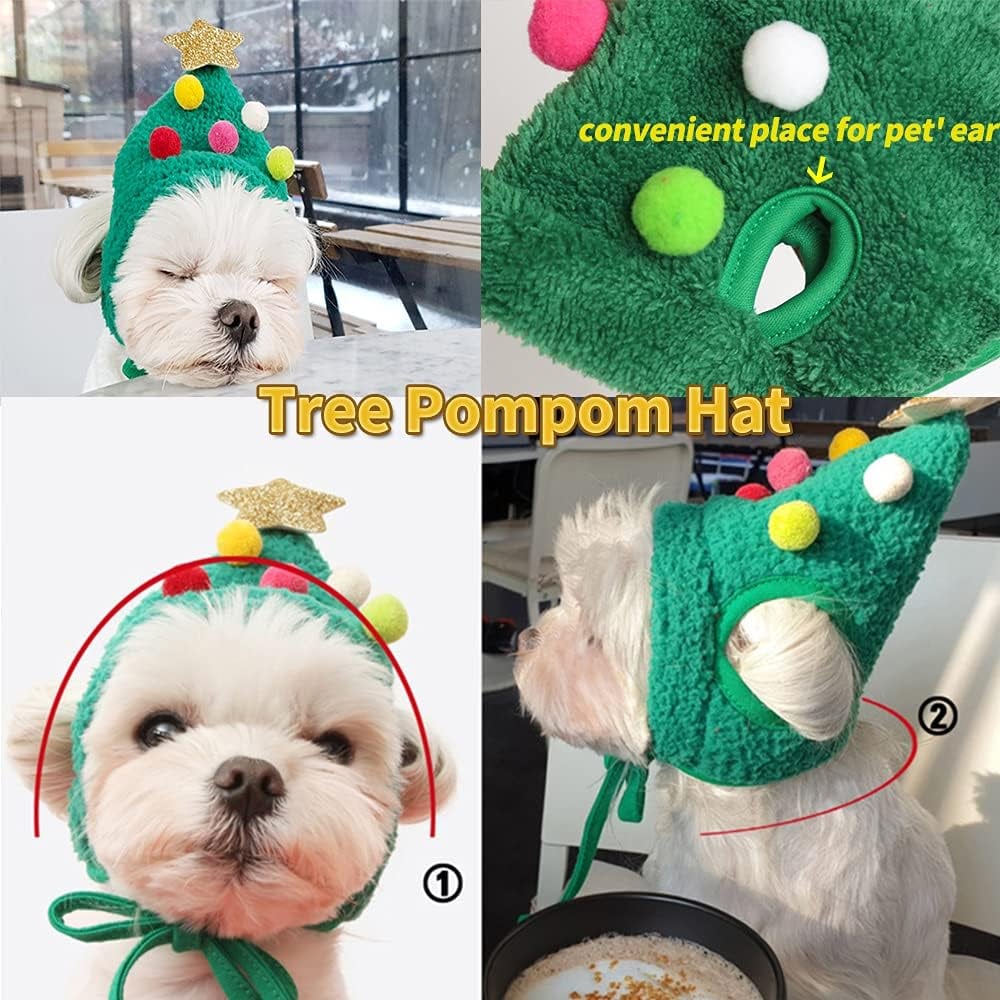 🔥LAST DAY SALE 50% OFF🎁Adorable Christmas Tree Pom-Pom Hat