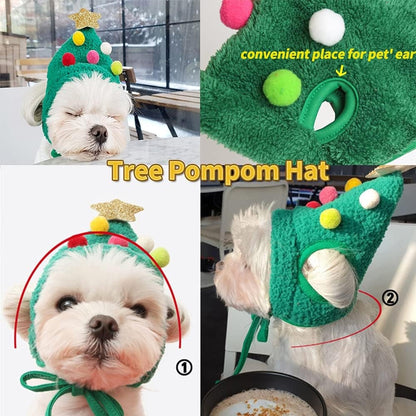 🔥LAST DAY SALE 50% OFF🎁Adorable Christmas Tree Pom-Pom Hat