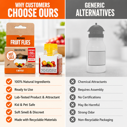 🏆🔥Fruit Fly Traps- safe for children and pets