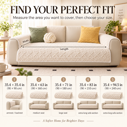 🛋️ Soft Non-Slip Jacquard Sofa Cover – Washable Furniture Protector for Couch & Sectional