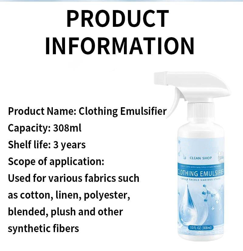 Clothing emulsifier, Non-Ionic Laundry Pre-Treatment - Your Go-To Laundry Cleaner✨