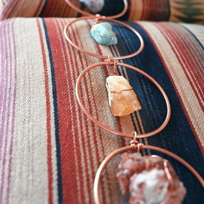🔥LAST DAY SALE 49% OFF - Raw Crystal 7 Chakra Gemstone Wall Decor