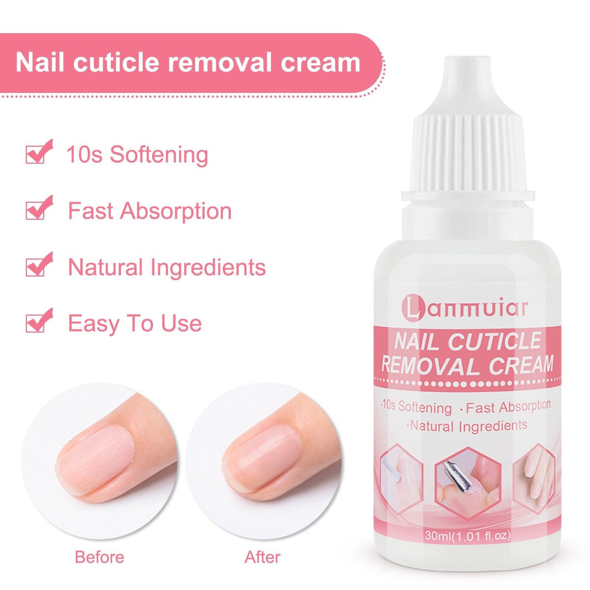 Instant Professional Cuticle Softener Moisturizing Cream