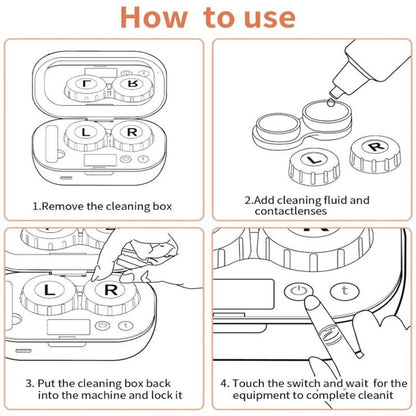 🔥Last Day 50% OFF - Ultrasonic Contact Lens Cleaner - Portable Machine with USB Charger