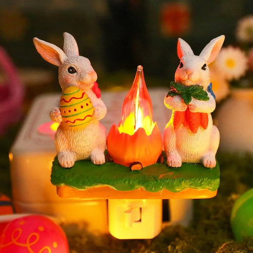 🔥Last Day 50% OFF - 🐰✨2026 Easter Bunny Bonfire Flashing Night Light