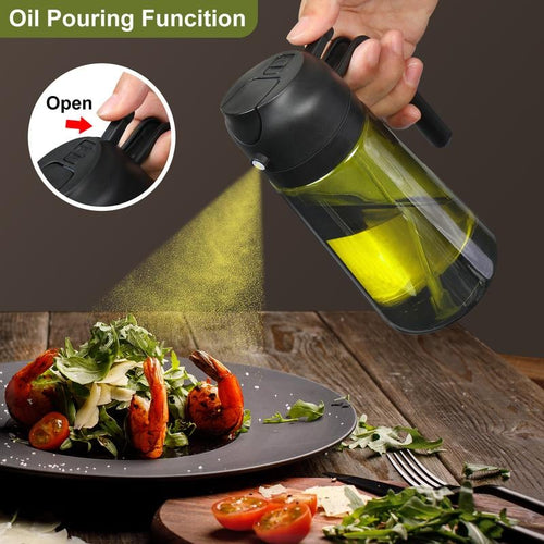 💕2 in 1 Glass Oil Sprayer & Dispenser🔥