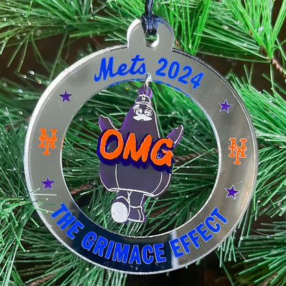 🔥LAST DAY SALE 49% OFF🎁OMG Grimace 2024 Mets Season Ornament