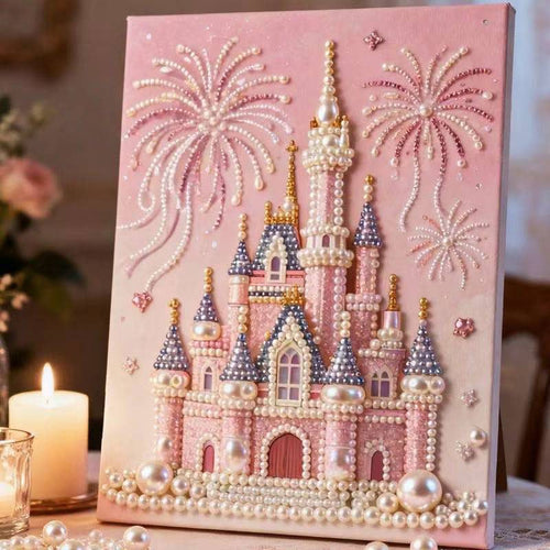 #128293;🏰✨DIY Beaded Art Kit - Castle Pearl Painting