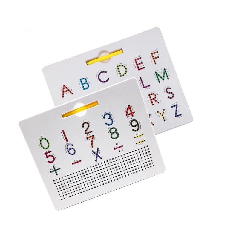 🔥LAST DAY 49% OFF - 2-in-1 Double Sided Magnetic Alphabet Edition