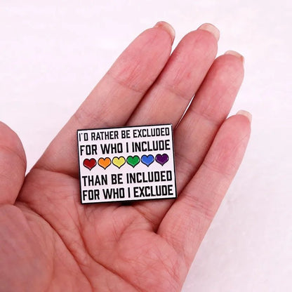 🔥LAST DAY SALE 49% OFF🎁I'd Rather Be Excluded Pride Enamel Pin🌈