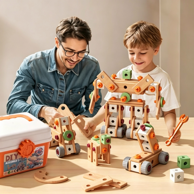 Kids' Electric Drill Screw Building Set