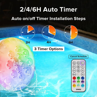 🌟💧 Swimming pool RGB lights – IP68 Waterproof Underwater Light, 3X Brighter, 20 Colors & RF Remote 🌈🎮