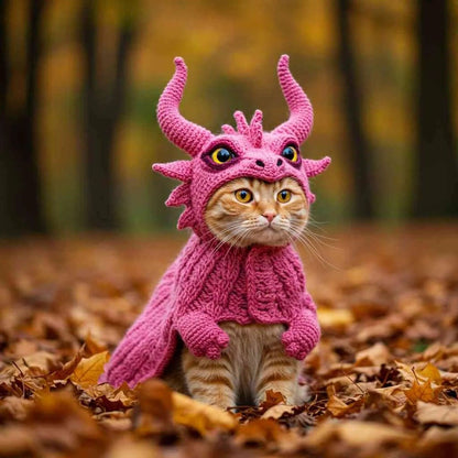 🔥Last Day 49% OFF - 🐉DIY Dragon Cat Hoodie Set🐾Handmade