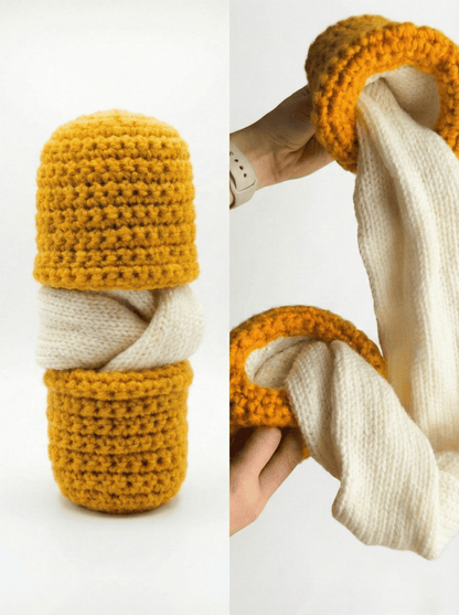 🧀Mozzarella Stick Scarf - Fun & Warm Winter Gift