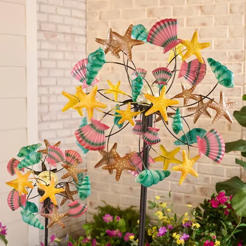🌸🌬️🎡 Solar-Powered Wind Spinner for Garden