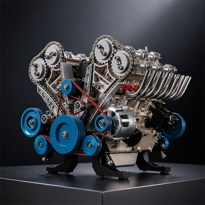 🏎️The Ultimate Desktop Masterpiece: Miniature V8 Small-Block Static Model Kit🛠️