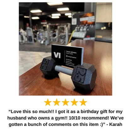🔥Last 4 hours Sale: Save 50% -Dumbbell Business Card Holder