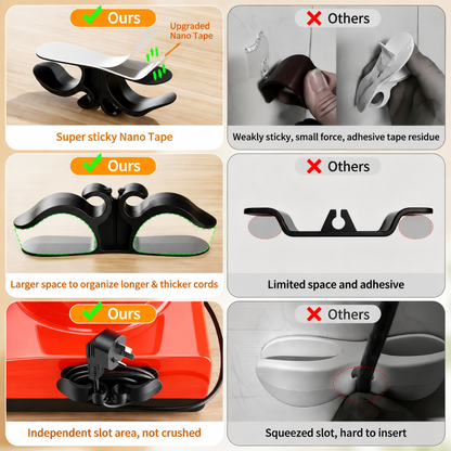No-Drill Adhesive Cord Organizer Clip, Cable Holder for Kitchen Small Appliances