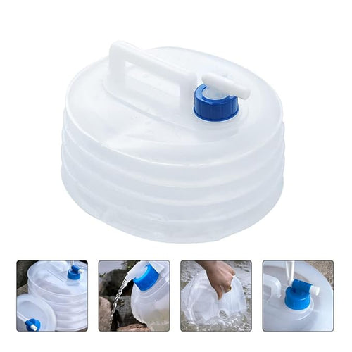5/10/15-liter foldable water storage container with faucet, lightweight and durable, and reusable